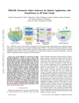 PIRATR: Parametric Object Inference for Robotic Applications with Transformers in 3D Point Clouds