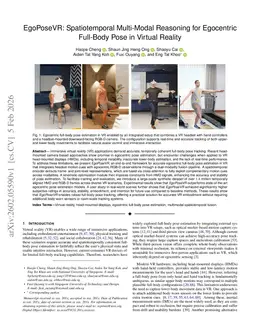EgoPoseVR: Spatiotemporal Multi-Modal Reasoning for Egocentric Full-Body Pose in Virtual Reality