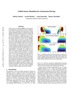 Unified Sensor Simulation for Autonomous Driving
