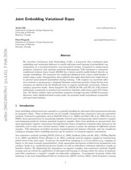 Joint Embedding Variational Bayes