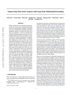 Empowering Time Series Analysis with Large-Scale Multimodal Pretraining