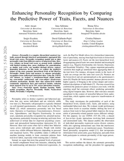 Enhancing Personality Recognition by Comparing the Predictive Power of Traits, Facets, and Nuances