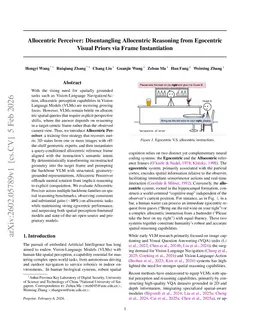 Allocentric Perceiver: Disentangling Allocentric Reasoning from Egocentric Visual Priors via Frame Instantiation