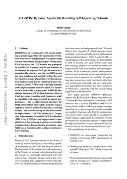 DARWIN: Dynamic Agentically Rewriting Self-Improving Network