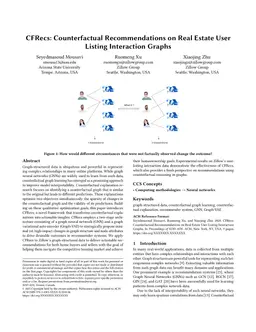 CFRecs: Counterfactual Recommendations on Real Estate User Listing Interaction Graphs