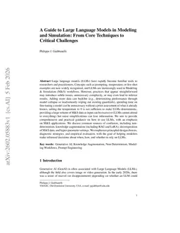 A Guide to Large Language Models in Modeling and Simulation: From Core Techniques to Critical Challenges