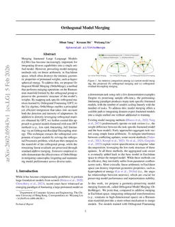 Orthogonal Model Merging