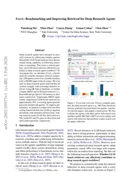 SAGE: Benchmarking and Improving Retrieval for Deep Research Agents