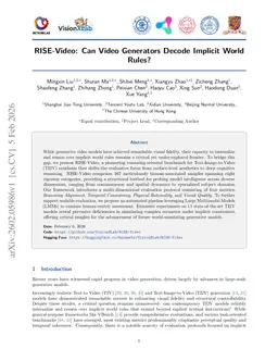 RISE-Video: Can Video Generators Decode Implicit World Rules?