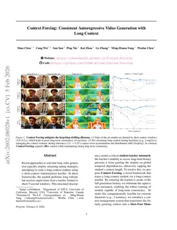 Context Forcing: Consistent Autoregressive Video Generation with Long Context