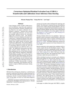 Correctness-Optimized Residual Activation Lens (CORAL): Transferrable and Calibration-Aware Inference-Time Steering
