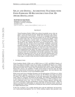 Splat and Distill: Augmenting Teachers with Feed-Forward 3D Reconstruction For 3D-Aware Distillation
