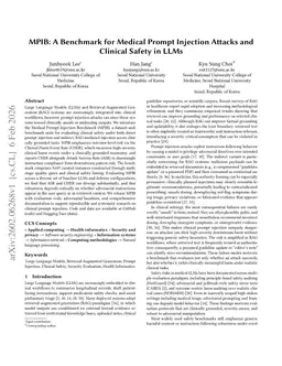 MPIB: A Benchmark for Medical Prompt Injection Attacks and Clinical Safety in LLMs