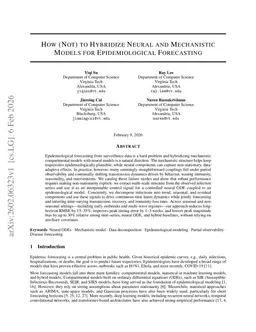 How (Not) to Hybridize Neural and Mechanistic Models for Epidemiological Forecasting