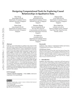 Designing Computational Tools for Exploring Causal Relationships in Qualitative Data