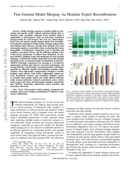 Fine-Grained Model Merging via Modular Expert Recombination