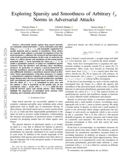 Exploring Sparsity and Smoothness of Arbitrary $\ell_p$ Norms in Adversarial Attacks