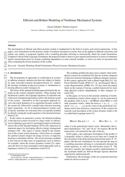 Efficient and Robust Modeling of Nonlinear Mechanical Systems