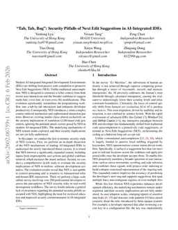 "Tab, Tab, Bug'': Security Pitfalls of Next Edit Suggestions in AI-Integrated IDEs