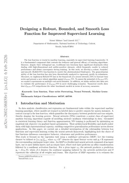 Designing a Robust, Bounded, and Smooth Loss Function for Improved Supervised Learning
