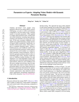 Parameters as Experts: Adapting Vision Models with Dynamic Parameter Routing
