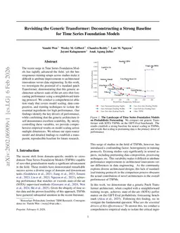 Revisiting the Generic Transformer: Deconstructing a Strong Baseline for Time Series Foundation Models