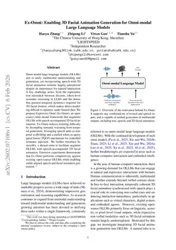 Ex-Omni: Enabling 3D Facial Animation Generation for Omni-modal Large Language Models