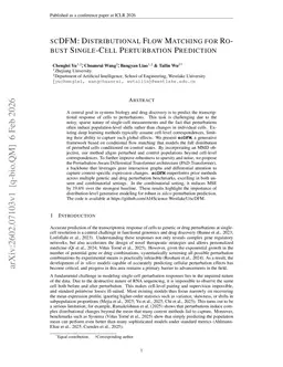 scDFM: Distributional Flow Matching Model for Robust Single-Cell Perturbation Prediction