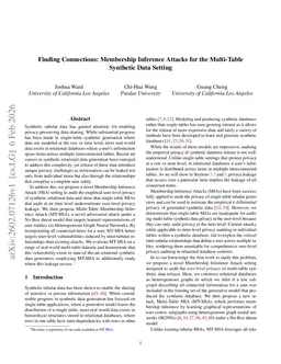 Finding Connections: Membership Inference Attacks for the Multi-Table Synthetic Data Setting