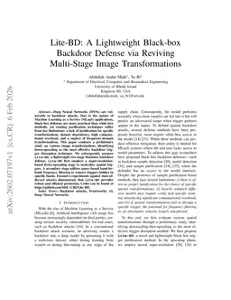 Lite-BD: A Lightweight Black-box Backdoor Defense via Reviving Multi-Stage Image Transformations