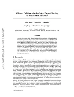 XShare: Collaborative in-Batch Expert Sharing for Faster MoE Inference