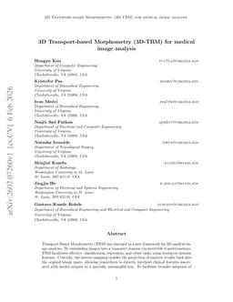 3D Transport-based Morphometry (3D-TBM) for medical image analysis