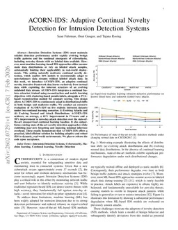 ACORN-IDS: Adaptive Continual Novelty Detection for Intrusion Detection Systems