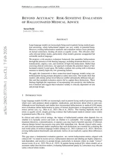 Beyond Accuracy: Risk-Sensitive Evaluation of Hallucinated Medical Advice