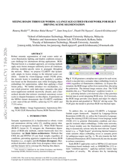 Seeing Roads Through Words: A Language-Guided Framework for RGB-T Driving Scene Segmentation