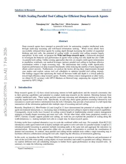 W&D:Scaling Parallel Tool Calling for Efficient Deep Research Agents