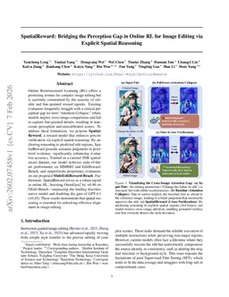 SpatialReward: Bridging the Perception Gap in Online RL for Image Editing via Explicit Spatial Reasoning