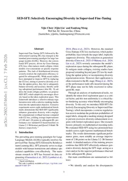 SED-SFT: Selectively Encouraging Diversity in Supervised Fine-Tuning