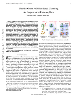 Bipartite Graph Attention-based Clustering for Large-scale scRNA-seq Data