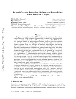 Beyond Core and Penumbra: Bi-Temporal Image-Driven Stroke Evolution Analysis