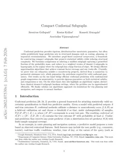 Compact Conformal Subgraphs