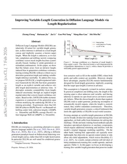 Improving Variable-Length Generation in Diffusion Language Models via Length Regularization