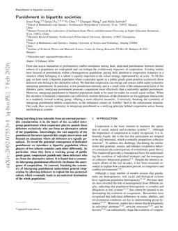 Punishment in bipartite societies