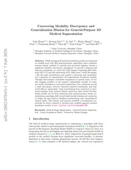 Uncovering Modality Discrepancy and Generalization Illusion for General-Purpose 3D Medical Segmentation