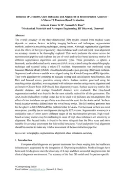 Influence of Geometry, Class Imbalance and Alignment on Reconstruction Accuracy -- A Micro-CT Phantom-Based Evaluation