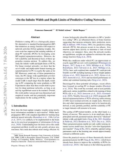 On the Infinite Width and Depth Limits of Predictive Coding Networks