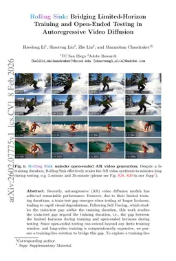 Rolling Sink: Bridging Limited-Horizon Training and Open-Ended Testing in Autoregressive Video Diffusion