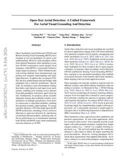 Open-Text Aerial Detection: A Unified Framework For Aerial Visual Grounding And Detection