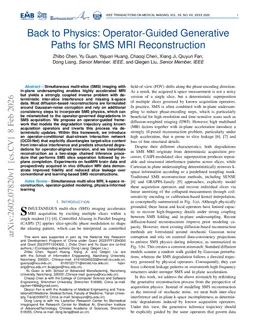 Back to Physics: Operator-Guided Generative Paths for SMS MRI Reconstruction