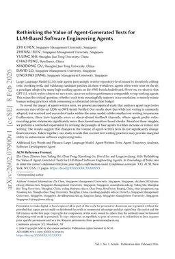 Rethinking the Value of Agent-Generated Tests for LLM-Based Software Engineering Agents